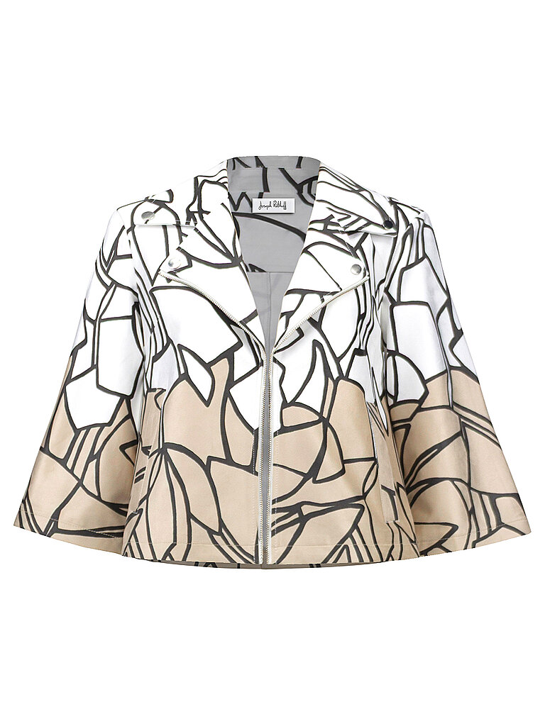 Joseph Ribkoff Kunstleder Jacke Beige M